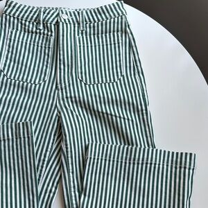 Rolla’s striped green bell bottom pants